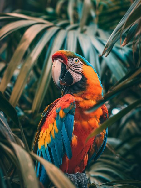 Vibrant Macaw in Natural Habitat